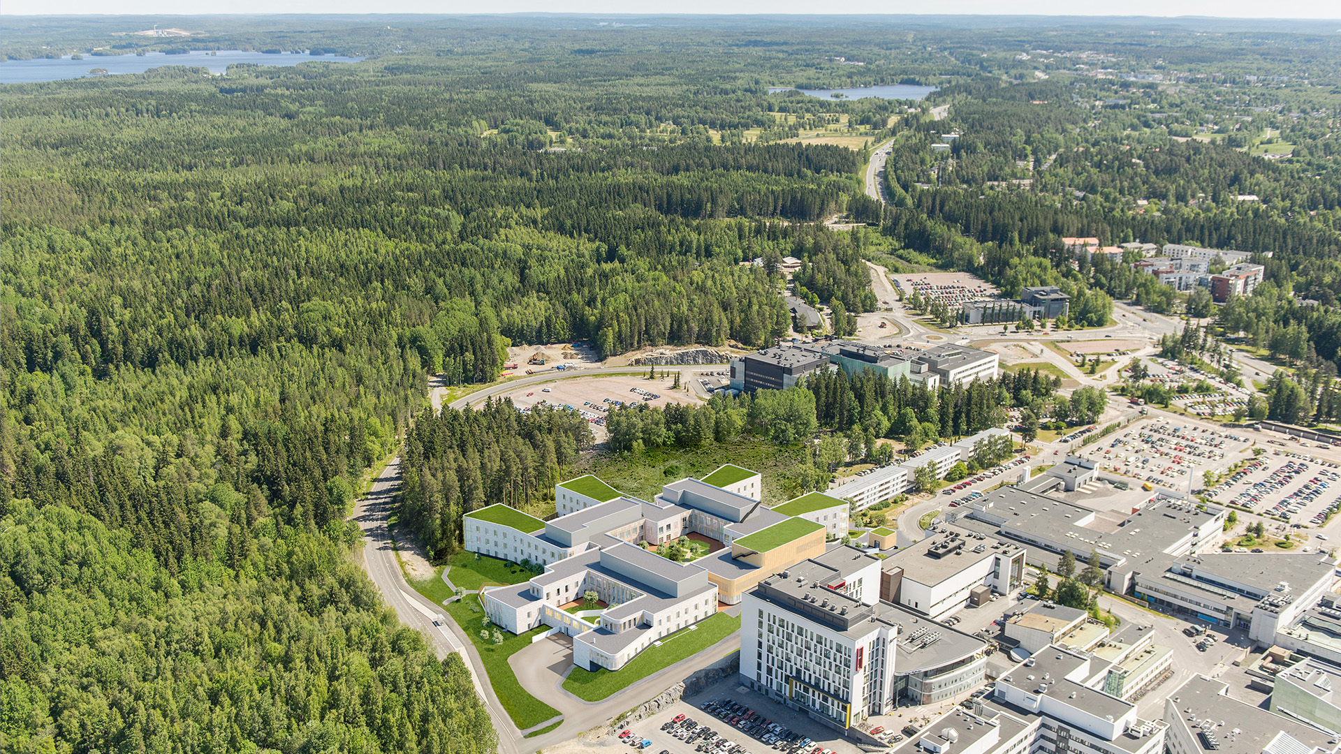Ilmakuva sairaalasta